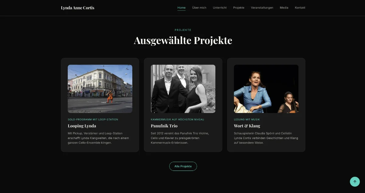 Lynda Anne Cortis — Website & CMS — 2