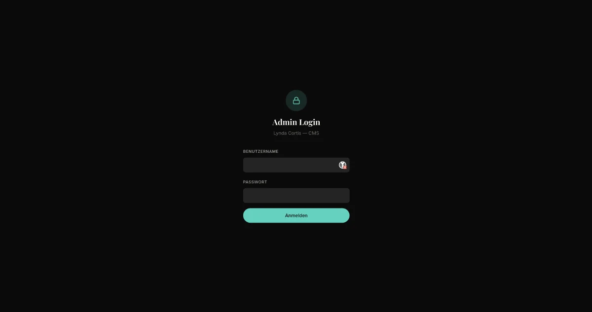 Lynda Anne Cortis — Website & CMS — 4