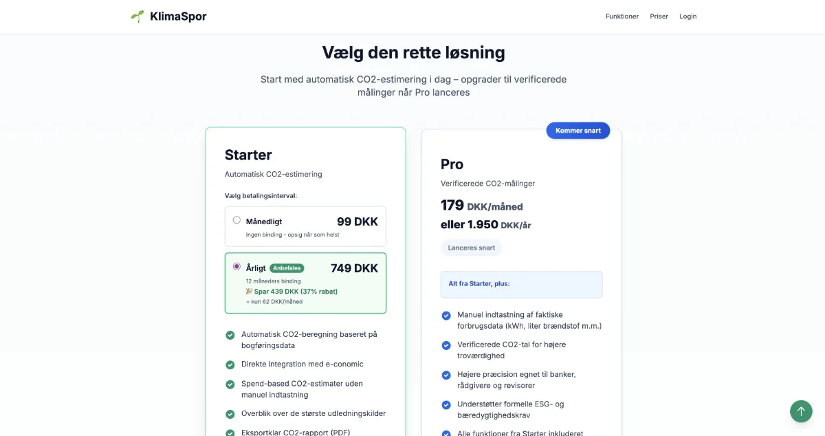 Klimaspor — CO₂ screening & dashboard — 3