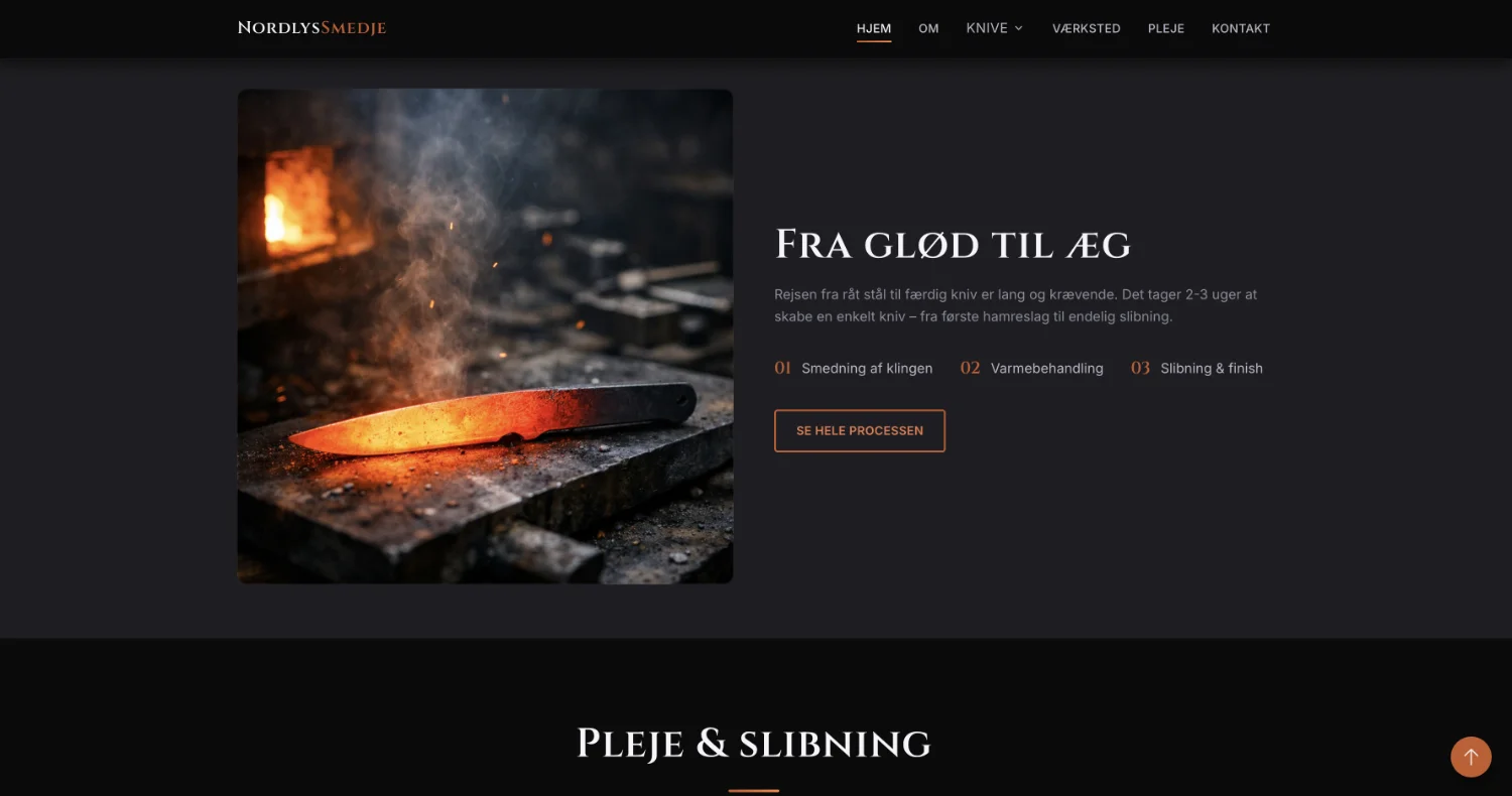 NordlysSmedje — Website & product catalogue — 4