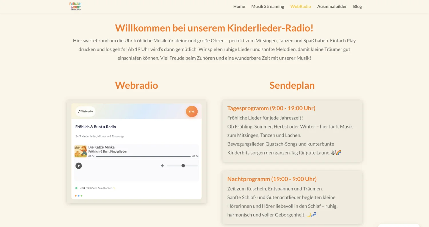 Fröhlich & Bunt — Website & WordPress plugin — 3