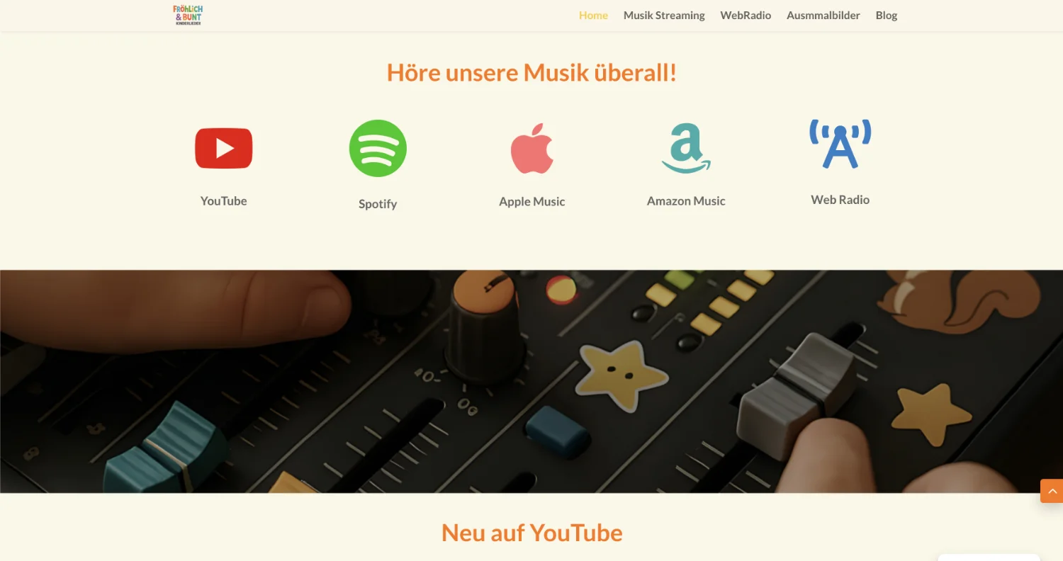 Fröhlich & Bunt — Website & WordPress plugin — 4