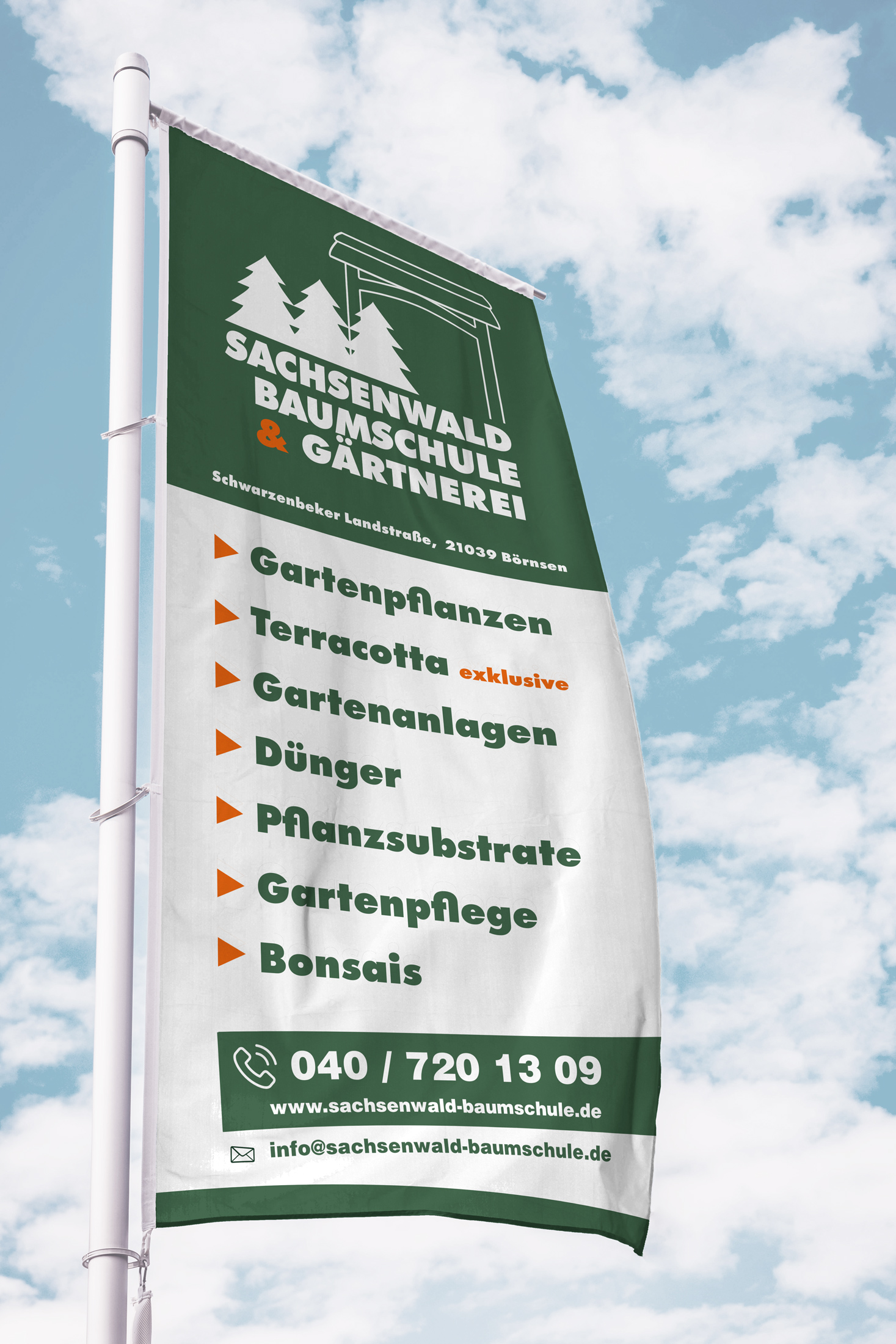 Sachsenwald Baumschule — Brand & Print Collateral