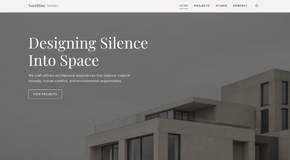 Northline Atelier — Website Design & Frontend Development